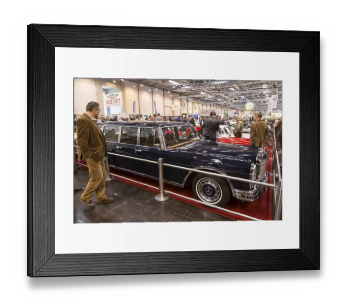 Framed Print : Visitors to Techno Classica take a look at a Mercedes Benz 600 Framed Print : Visitors to Techno Classica take a look at a Mercedes Benz 600