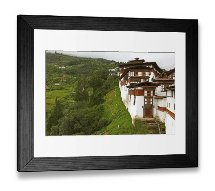 Framed Print : Trongsa Dzong, Trongsa District, Bhutan, Asia