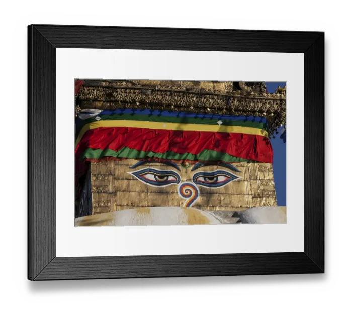 Framed Print : Eyes of Buddha, Swayambhunath Stupa