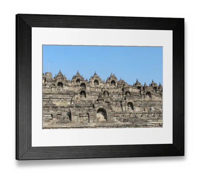 Framed Print : Buddha statues, temple complex Borobudur Framed Print : Buddha statues, temple complex Borobudur