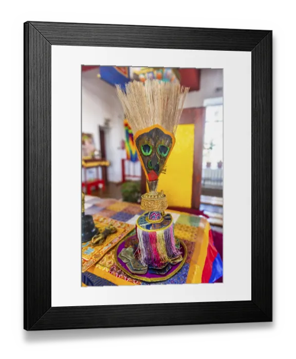 Framed Print : Interior of the Chita Buddhist Temple