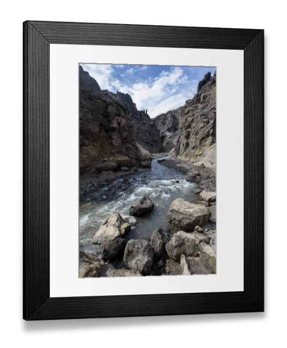 Framed Print : Drekagil, gorge in the crater rim of Askja volcano Framed Print : Drekagil, gorge in the crater rim of Askja volcano