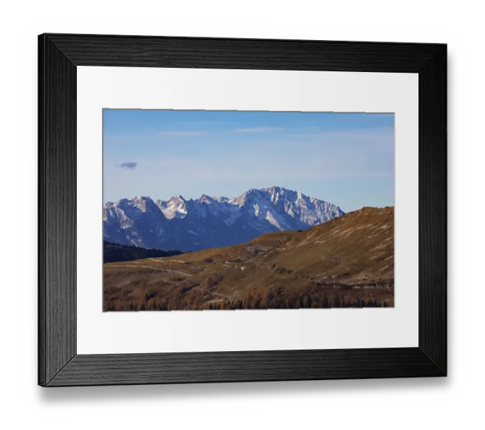 Framed Print : View from Hoher Zinken to Trattbergalm with Hoher Goell