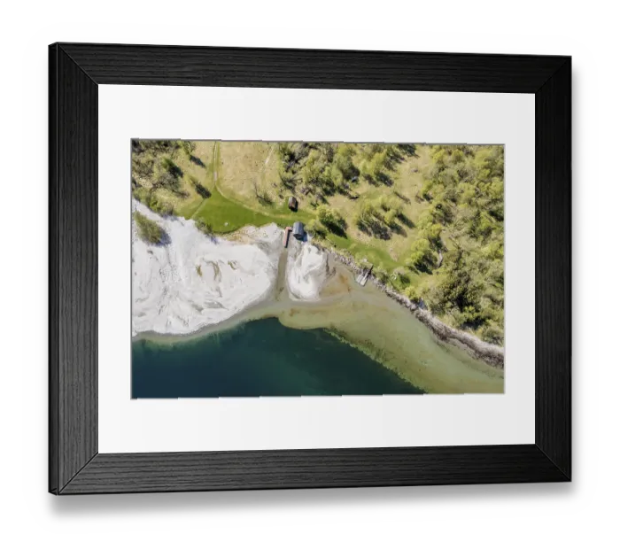 Framed Print : Aerial view of lake Lovatnet (or: Loenvatnet)