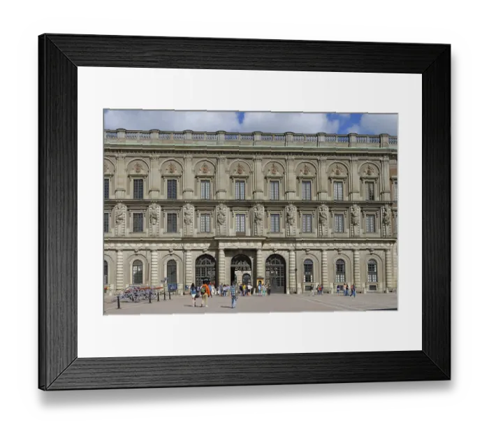 Framed Print : West facade of the Swedish Royal Palace