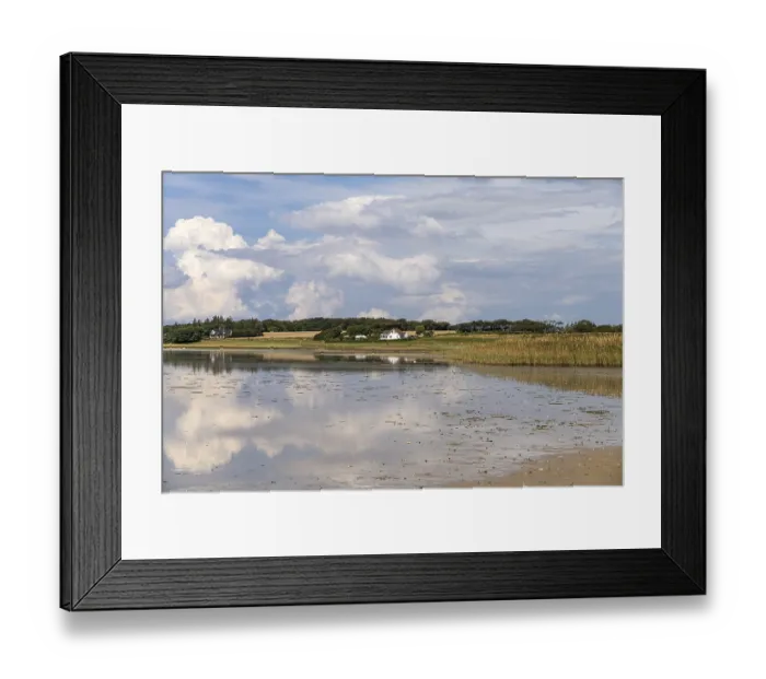 Framed Print : Limfjord coast on the Salling peninsula