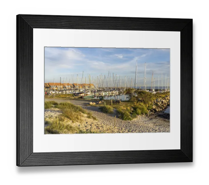 Framed Print : Klintholm Havn Marina, Moen Island