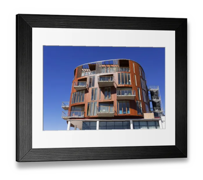 Framed Print : Lofoten Suite Hotel, modern architecture Framed Print : Lofoten Suite Hotel, modern architecture