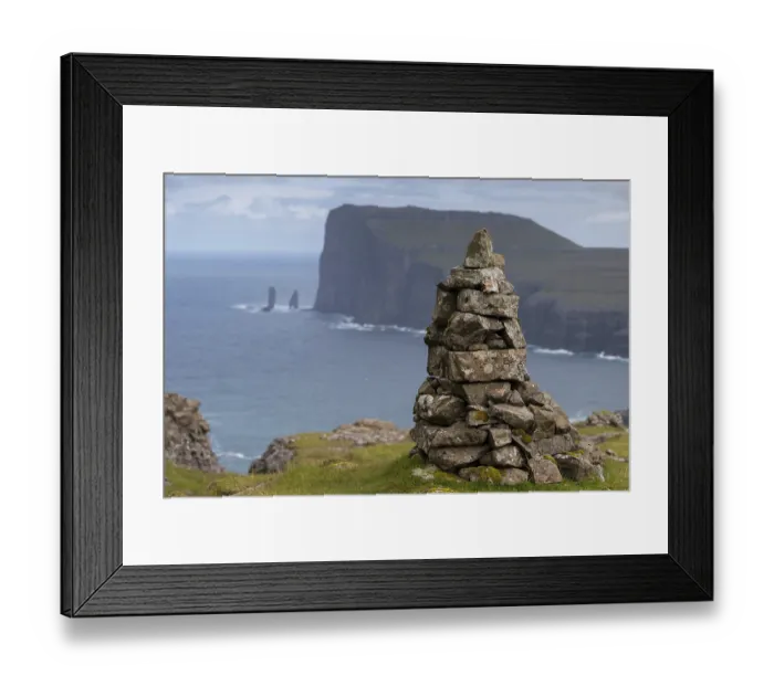 Framed Print : Cairns, so-called guard, Tjoernuvik or Tjornuvik Framed Print : Cairns, so-called guard, Tjoernuvik or Tjornuvik