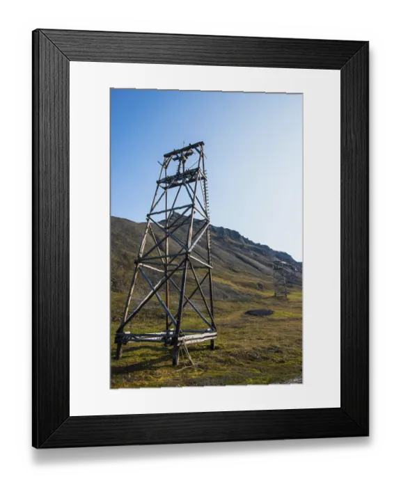 Framed Print : Old coal trolleys in Longyearbyen Framed Print : Old coal trolleys in Longyearbyen