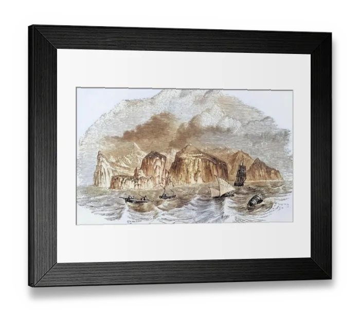 Framed Print : The island of St Helena, an island of volcanic origin in the South Atlantic Framed Print : The island of St Helena, an island of volcanic origin in the South Atlantic