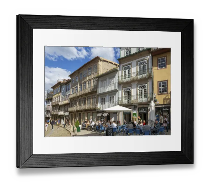Framed Print : Historic medieval buildings in city centre Framed Print : Historic medieval buildings in city centre