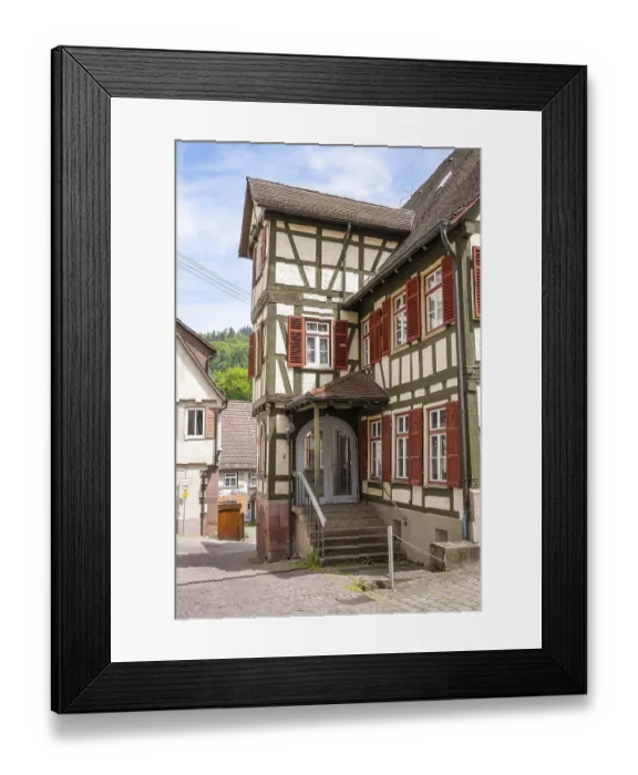 Framed Print : Half-timbered house, Calw, Black Forest Framed Print : Half-timbered house, Calw, Black Forest