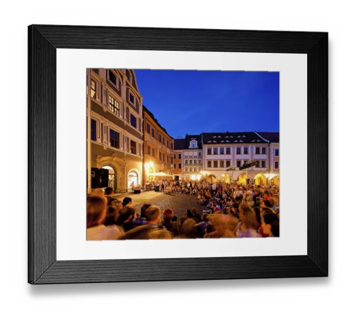 Framed Print : Viathea, street theatre festival in Goerlitz