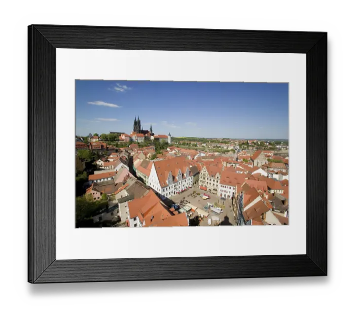 Framed Print : Meissen Old Town Framed Print : Meissen Old Town