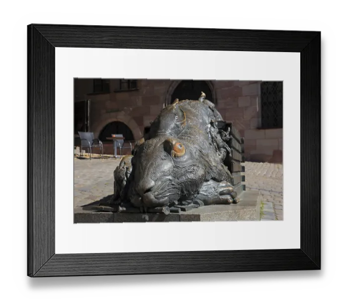 Framed Print : In the historic centre of Nuremberg