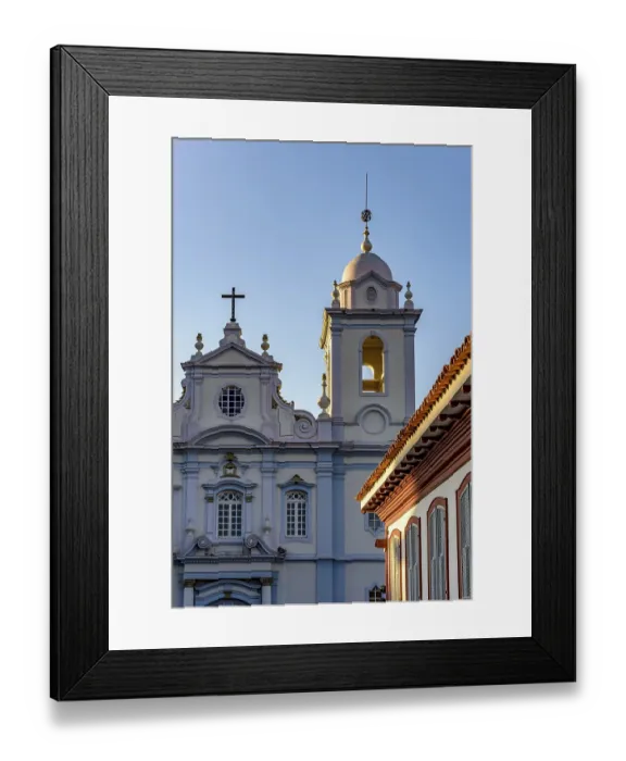 Framed Print : Details of the colonial architecture of the ancient city of Diamantina in Minas Gerais and its houses and churches Framed Print : Details of the colonial architecture of the ancient city of Diamantina in Minas Gerais and its houses and churches