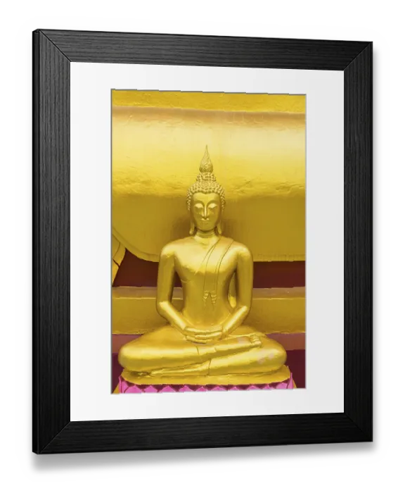 Framed Print : Sitting Buddha at Wat Phra Yai Framed Print : Sitting Buddha at Wat Phra Yai