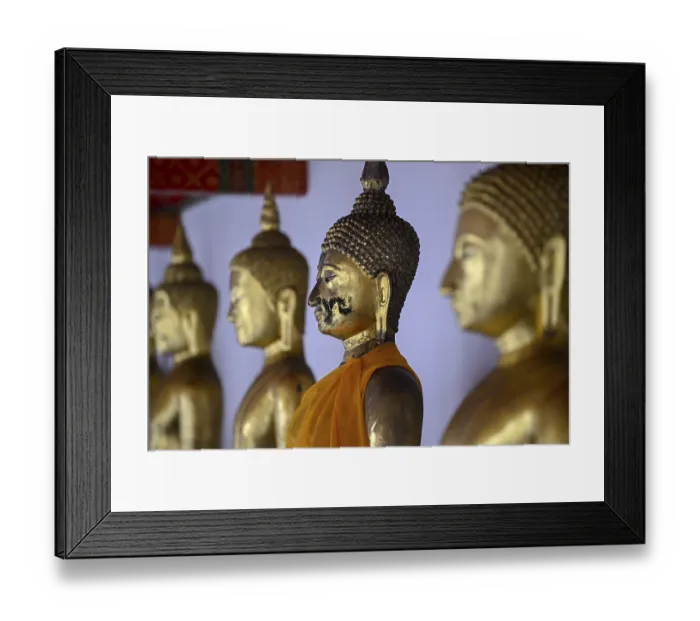 Framed Print : Gilded Buddha statues in Wat Pho Framed Print : Gilded Buddha statues in Wat Pho