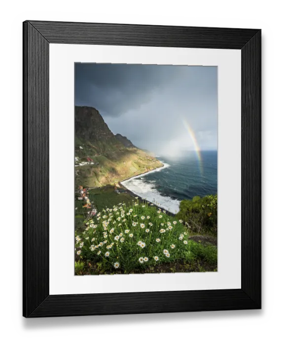 Framed Print : View of the village of Santa Catalina and the sea beaches Playa de Santa Catalina Framed Print : View of the village of Santa Catalina and the sea beaches Playa de Santa Catalina