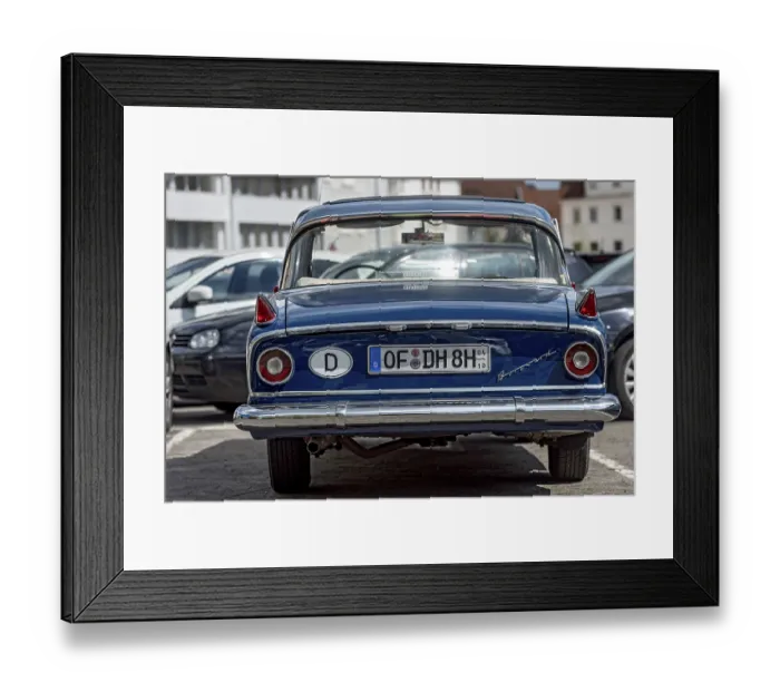 Framed Print : Vintage large Borgward P 100, sedan Framed Print : Vintage large Borgward P 100, sedan