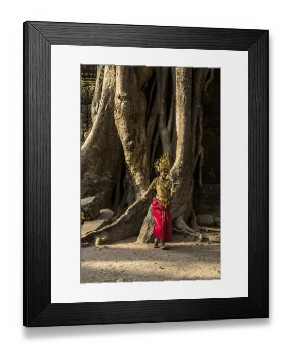 Framed Print : Young woman dressed as a temple dancer