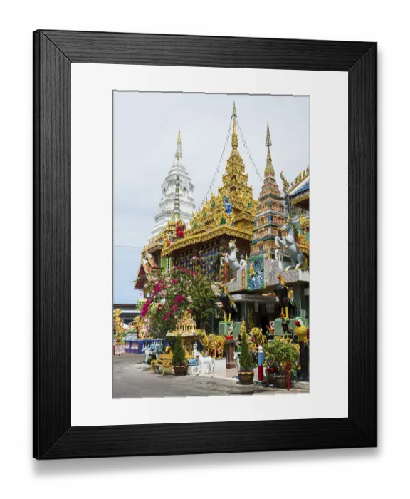 Framed Print : Wat Khun Chan, Thonburi, Bangkok, Thailand, Asia