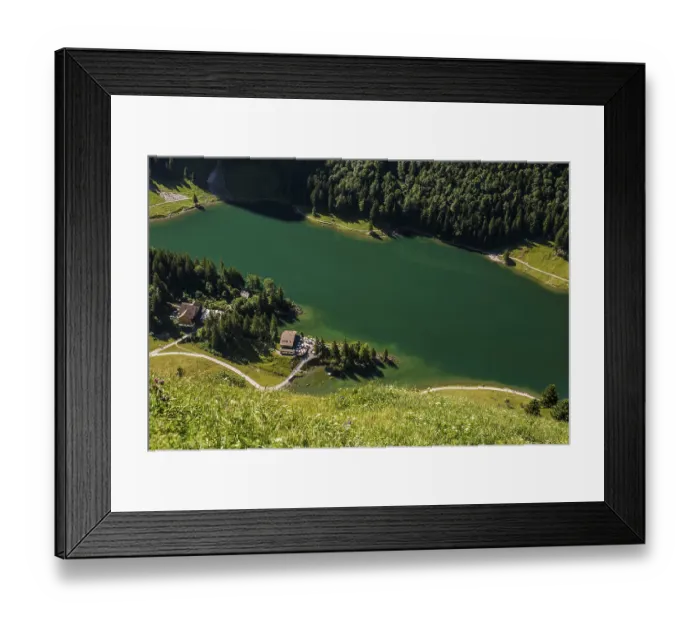 Framed Print : Mountain lake, Seealpsee, Wasserauen Framed Print : Mountain lake, Seealpsee, Wasserauen