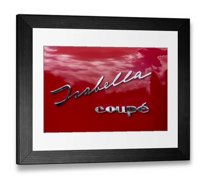 Framed Print : Vintage Borgward Isabella Coupe