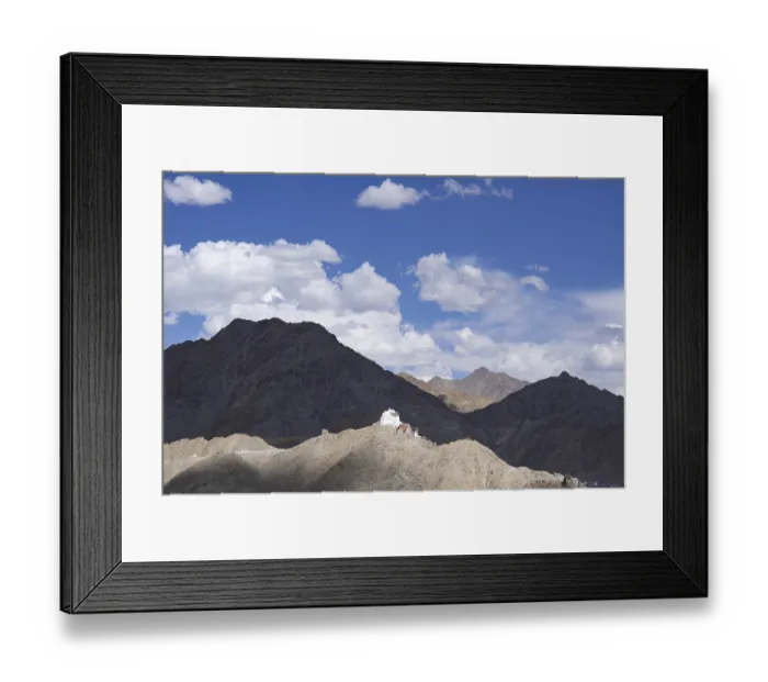 Framed Print : Namgyal Tsemo Gompa Monastery on Tsenmo Hill