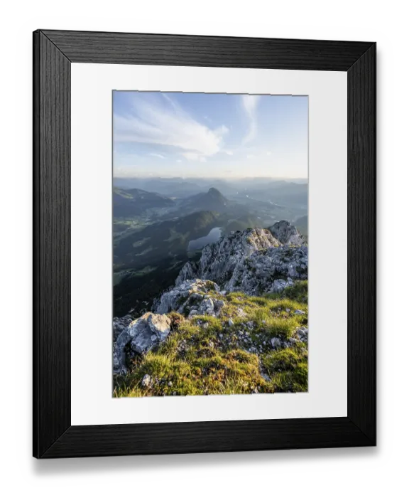 Framed Print : Hintersteiner Lake in the mountains