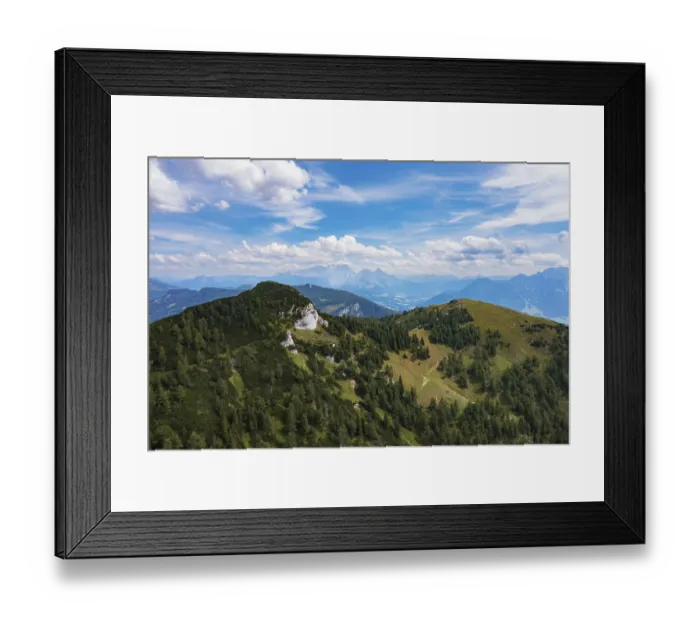 Framed Print : Drone image, Hochwieskopf, Osterhorngruppe Framed Print : Drone image, Hochwieskopf, Osterhorngruppe