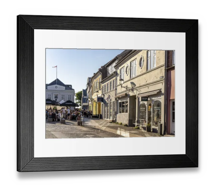 Framed Print : The town centre of Rudkoebing, Langeland Island Framed Print : The town centre of Rudkoebing, Langeland Island