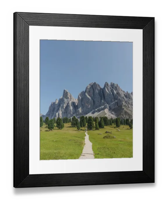 Framed Print : Hiking trail near the Gschnagenhardt Alm
