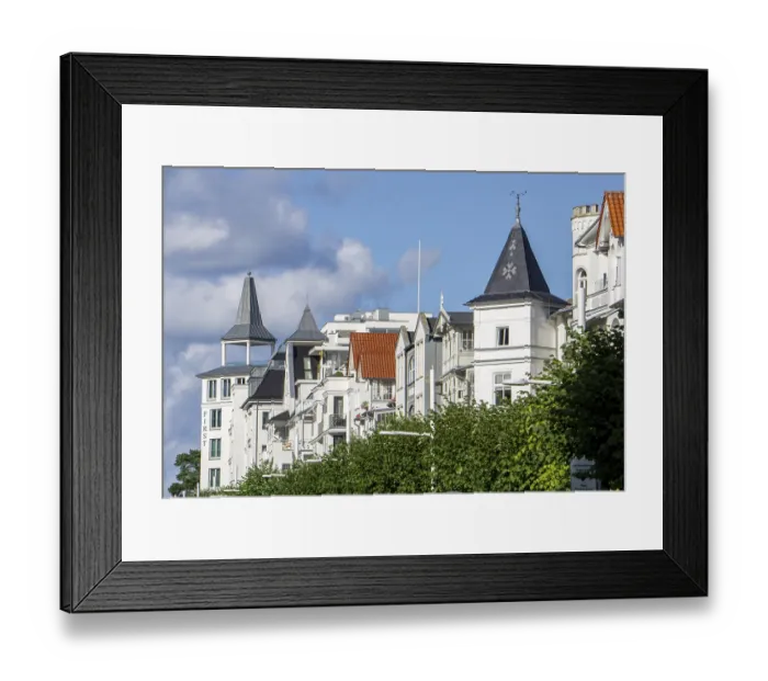 Framed Print : Houses, villas, in Wilhelmstrasse