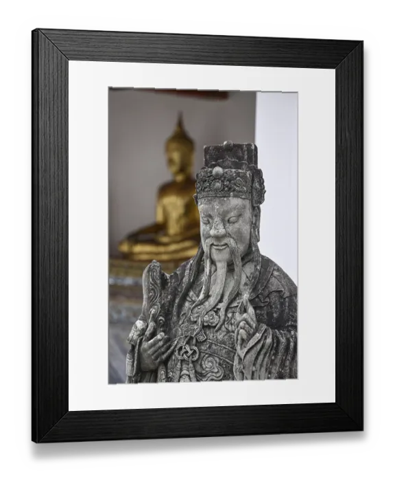 Framed Print : Stone statue of a Chinese warrior Framed Print : Stone statue of a Chinese warrior