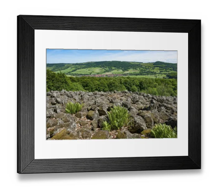 Framed Print : View from Schafstein, Ehrenberg at the back Framed Print : View from Schafstein, Ehrenberg at the back