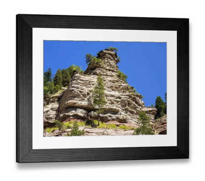 Framed Print : GEOPARC Bletterbach canyon, layers of sediments