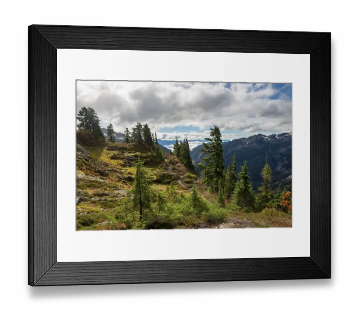 Framed Print : Mountain landscape at Huntoon Point Framed Print : Mountain landscape at Huntoon Point