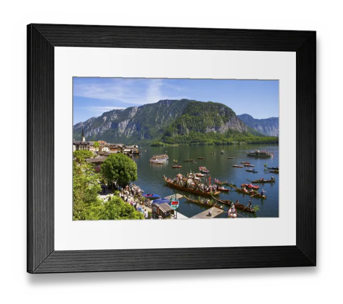 Framed Print : Corpus Christi Procession at Lake Hallstatt Framed Print : Corpus Christi Procession at Lake Hallstatt