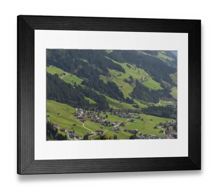 Framed Print : Hike Eggalm to Tux-Vorderlanersbach (1257m) Framed Print : Hike Eggalm to Tux-Vorderlanersbach (1257m)