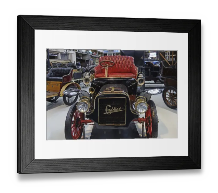 Framed Print : 1907 Cadillac Model K, American single-cylinder classic automobile