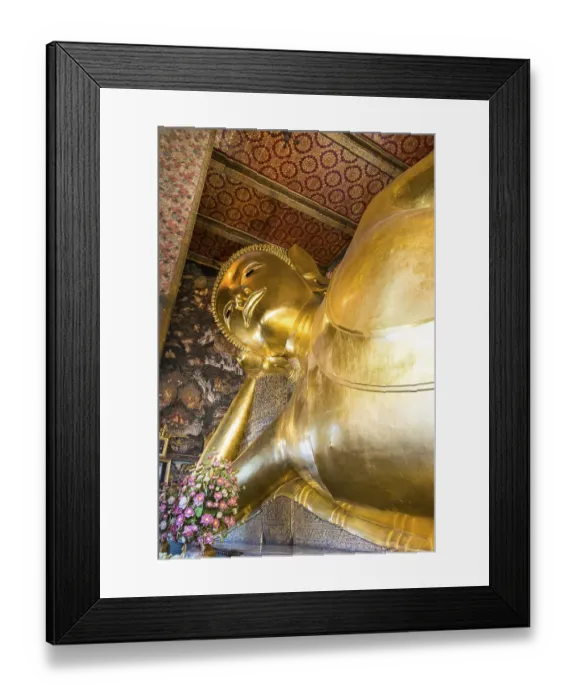 Framed Print : Reclining Buddha, Wat Pho temple Framed Print : Reclining Buddha, Wat Pho temple