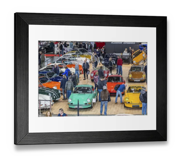 Framed Print : Retro Classics Stuttgart opens its doors Framed Print : Retro Classics Stuttgart opens its doors