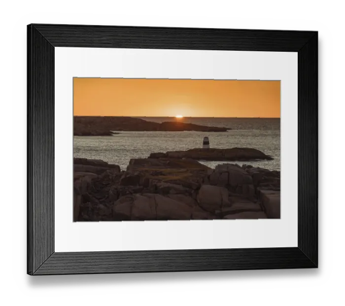Framed Print : Archipelago landscape with lighthouse
