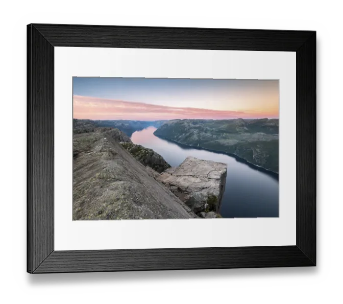 Framed Print : Rock Pulpit Preikestolen at the Lysefjord