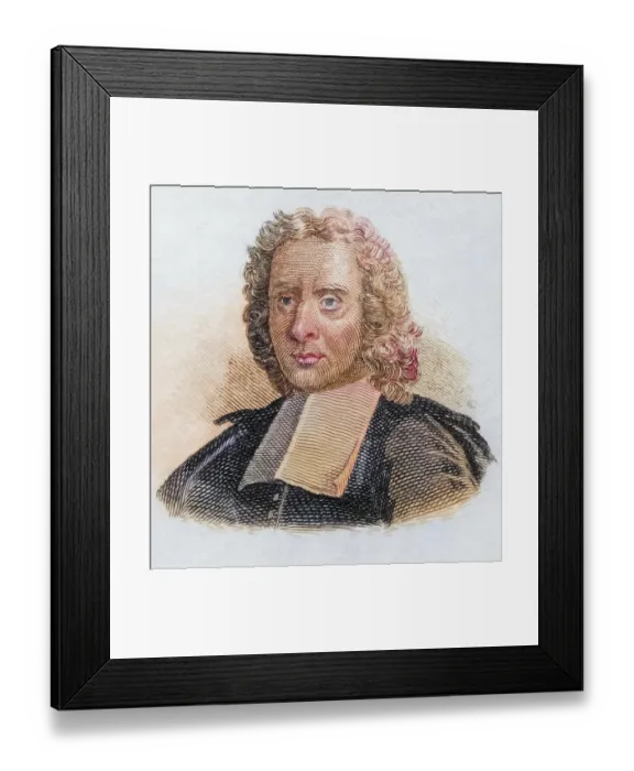 Framed Print : Charles Rollin, (born 30 January 1661 in Paris)