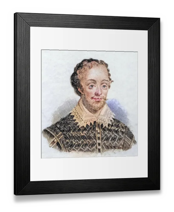 Framed Print : Edmund Spenser, (born around 1552 in London) Framed Print : Edmund Spenser, (born around 1552 in London)
