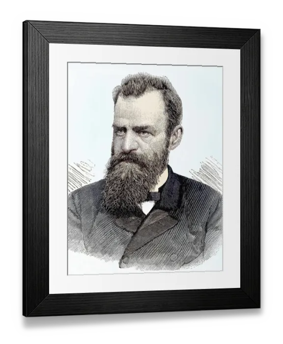 Framed Print : Lazar Dokic, Dokitsch, Serbian scholar and statesman