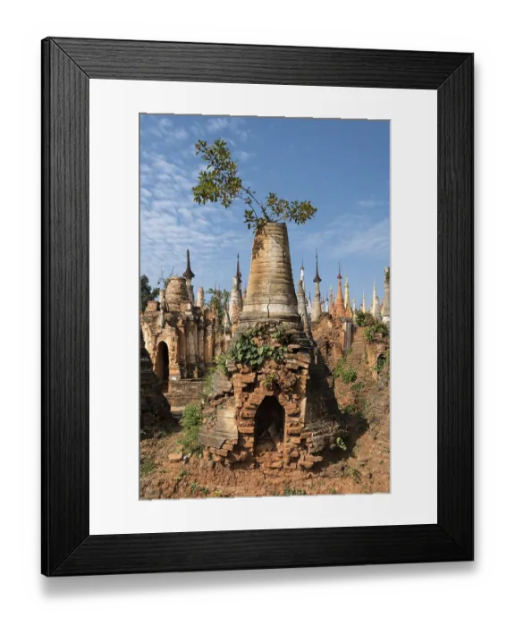 Framed Print : Shwe Inn Thein Paya, pagoda complex Framed Print : Shwe Inn Thein Paya, pagoda complex